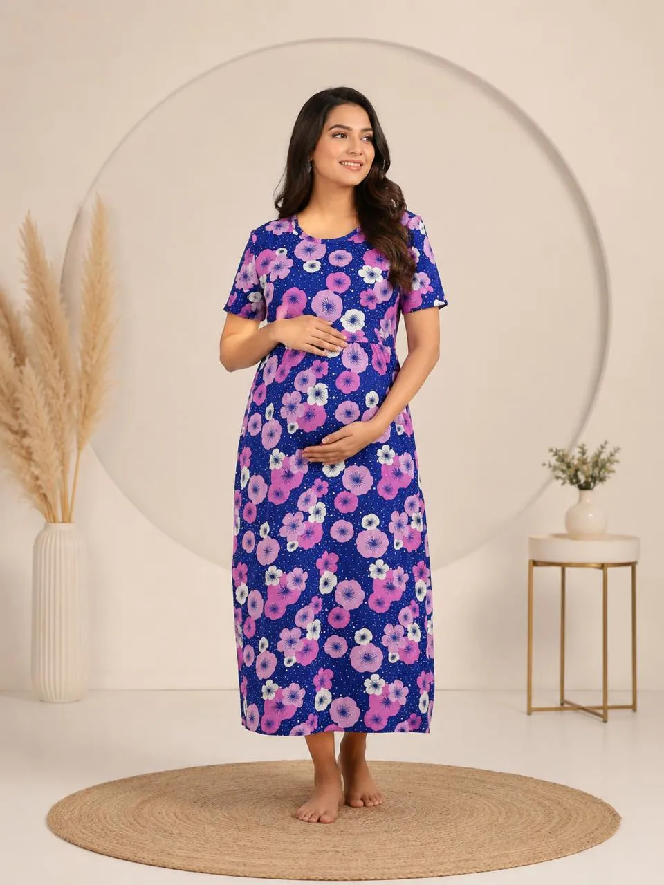 Maternity Zipless Feeding Dress