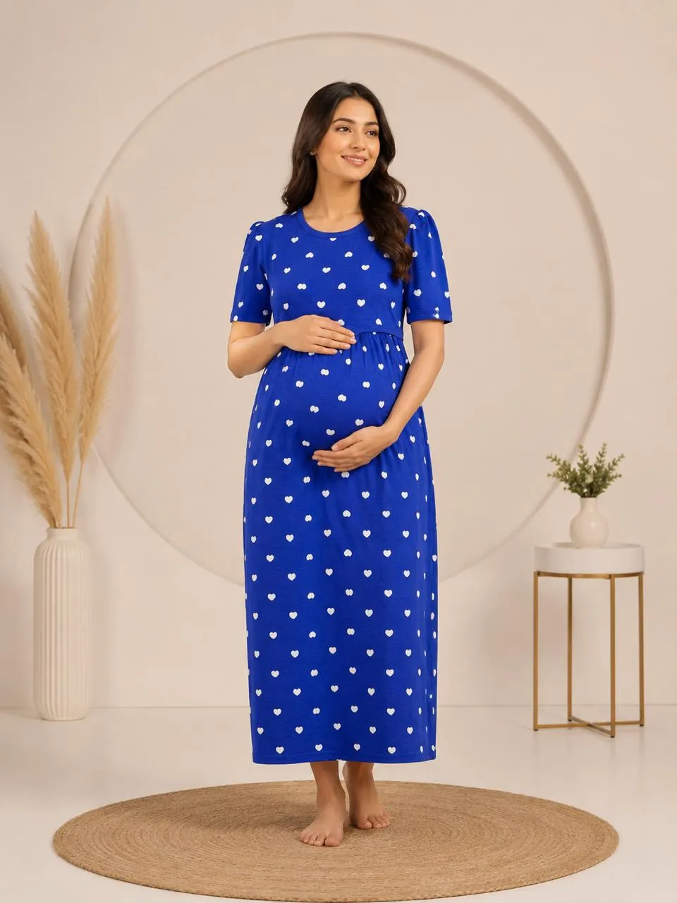 Maternity Zipless Feeding Dress